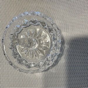 Glass ring holder.  Like new.